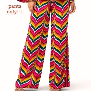 New TRINA TURK Spring Street Wide Leg Pants Cruise Wear Size 16